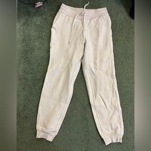 Lululemon - Scuba High Rise Joggers - White Opal - Size 6 - Like New